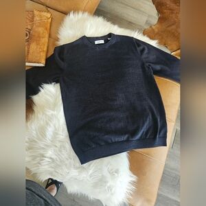 Navy Jack & Jones Men Size Large Cotton CREW SWEATER